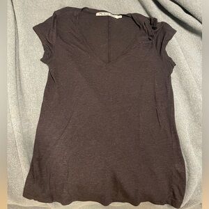EUC Michael Stars charcoal grey v-neck t-shirt